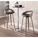Carson Carrington Stavanger 30" Fixed-Height Bar Stool with Bent Wood Legs & Round Footrest (Set of 2)