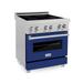 ZLINE 30" 4.0 cu. ft. Induction Range with a 4 Element Stove and Electric Oven in Blue Gloss (RAINDS-BG-30)