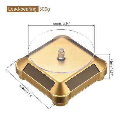 Solar Display Stand Turntable, Battery Double Used Rotating Display