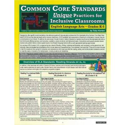 Common Core Standards Unique Practices for Inclusi...