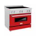 ZLINE 36" 4.0 cu. ft. Induction Range with a 4 Element Stove and Electric Oven