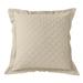 HiEnd Accents Diamond Pattern Linen Quilted Euro Sham, 27"x27"