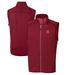Men's Cutter & Buck Red Tampa Bay Buccaneers Mainsail Sweater-Knit Full-Zip Vest