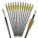 16 18 Crossbow Bolts Fiberglass Arrow Flat Nock for Archery Outdoor Hunting 12 in Pack