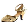 Floleo Shoes Deals Summer Women s Ballroom Tango Latin Dancing Shoes Sequins Shoes Social Dance Shoes