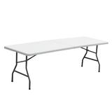 ZENSTYLE Camping Table 8 ft Plastic Folding Table Portable Table for Picnic Party 95 x 30 x 29