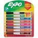 EXPO 1944748 Magnetic Dry Erase Markers with Eraser Fine Tip Assorted Colors 8 Count (Pack of 1)