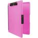 Dexas 3517-806 Slimcase 2 Storage Clipboard with Side Opening Neon Pink