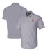 Men's Cutter & Buck Charcoal Denver Broncos Throwback Logo Big Tall Stretch Oxford Button-Down Short Sleeve Shirt