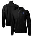 Men's Cutter & Buck Black Los Angeles Rams Cascade Eco Sherpa Fleece Full-Zip Throwback Jacket