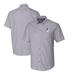 Men's Cutter & Buck Charcoal Arizona Cardinals Throwback Logo Stretch Oxford Button-Down Short Sleeve Shirt