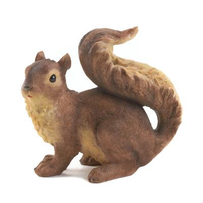 Curious Squirrel Garden Statue by Zingz and Thingz in Brown