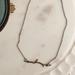 Anthropologie Jewelry | Nwot Anthro Tree Branch Necklace In Brass 16 Inches | Color: Cream/White | Size: 16 Inches