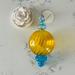 Anthropologie Holiday | Anthropologie Gideon Glass Ornament | Color: Blue/Gold | Size: Os