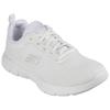 Sneaker SKECHERS "FLEX APPEAL 4.0 BRILLINAT VIEW", Damen, Gr. 41, weiß (sanftes weiß), Textil, Synthetik, sportlich, Schuhe, Freizeitschuh, Halbschuh, Schnürschuh mit Air Cooled Memory Foam