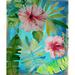 Bay Isle Home™ Tropical Hibiscus 3 Poster Print By Boho Hue Studio Boho Hue Studio (24 X 36) BHSRC023A Paper in Blue/Green/Pink | Wayfair