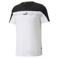 T-Shirt PUMA "Around the Block Herren" Gr. S, schwarz-weiß (white black) Herren Shirts T-Shirts