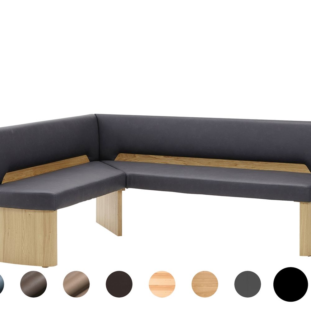 Schösswender »Ontario« 300 Eckbank Variante B 152/192 cm / Gavin 03 beige / Kernbuche natur, Variante B Image