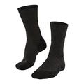 FALKE Women's TK1 Adventure Wool W SO Breathable Thick Anti-Blister 1 Pair Hiking Socks, Grey (Smog 3150), 5.5-6.5