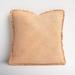 Birch Lane™ Steph Square Cotton Pillow Cover Cotton in Brown | 22 H x 22 W x 5 D in | Wayfair 7044CD78F5FB45CAA15244A4AFD723BD