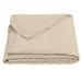 Gracie Oaks Boonsboro Linen Cotton Diamond Modern Rustic 1 Piece Quilt Linen in Brown | Fulll/Queen Quilt | Wayfair