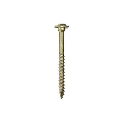 GRK FASTENERS GRK10225 Deck Screw, 5/16 in x 4 in, Climatek, Flange Round Head,