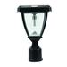 Inversee Bulb Solar Light - Wall/Pier/3in Fitter Mount - Black