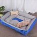Tucker Murphy Pet™ Kennel Four Seasons Generic Dog Sleeping Mat Pet Bed Cotton in Gray/Blue | 6" H x 23.5" W x 18" D | Wayfair