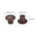 5mm(3/16") Dia PP Screw Hole Plugs for Furniture Cupboard, 96 Pcs - Dark Brown