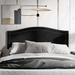 House of Hampton® Duyne Velvet Panel Headboard Upholstered/Velvet in Gray/Black | 46 H x 80 W in | Wayfair 321970A077B348349A5822A4DE19FDD0