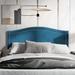 House of Hampton® Duyne Velvet Panel Headboard Upholstered/Velvet in Gray/Blue | 46 H x 41 W in | Wayfair 6AE3124A81524F6A932C800E10693CE2