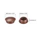 16mm(5/8") Dia PP Screw Hole Plugs for Furniture Cupboard, 60 Pcs - Red-Brown