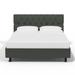 Latitude Run® Tufted Platform Bed Upholstered/Polyester/Linen | 43 H x 74 W x 87 D in | Wayfair 44A0716B99B644D6973D3B5F1615E4A6