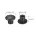 10mm Dia PP Screw Hole Plugs for Furniture, Black/Milky White 200 Pcs - Black/Milky White