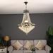 CNCEST Crystal Modern Chandelier Elegant Hanging Light LED Ceiling Fixture Decor Lamps