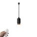 FSLiving H-Type Track Light 7W Halo Track Pendant Lighting Fixtures Dimmable Hanging Light Fixtures with Remote Control for Dining Room Bedroom Kitchen Loft - 1 Pack