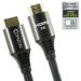 Comzon Ultra-High-Speed HDMI 2.1 Cable - 8K HDMI 4K HDMI-A Male for Gaming & TV Black & Silver 3.3 FT