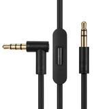 Replacement Audio Cable Cord Wire Compatible with Beats Headphones Studio Solo Pro Detox Wireless Mixr Executive Pill with in Line Mic and Control (Black)