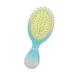 Vocoste Mini Travel Hair Brush Detangler Brush for Wet and Dry Hair Paddle Brush for Women Men Blue Yellow