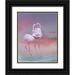 Wisniowska Krystina 12x14 Black Ornate Wood Framed with Double Matting Museum Art Print Titled - Flamingo Ballet