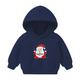 Toddler Baby Long Sleeve Hooded Sweatershirt Pullover Hoodies for Boys Girls Christmas Santa Print Casual Sweatershirts Hoodie Sports Tops