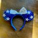 Disney Accessories | Disney Brand Fourth Of July Minnie Ears | Color: Blue | Size: Os