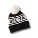 American Eagle Outfitters Accessories | American Eagle See Ya Later Pom-Pom Beanie.Nwt | Color: Black/Cream | Size: Os