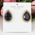 Kate Spade Jewelry | Kate Spade Ks Pave Teardrop Navy Balloon Earrings | Color: Blue/Gold | Size: Os