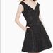Kate Spade Dresses | Kate Spade Dashing Beauty Metallic Jacquard Dress | Color: Black/Silver | Size: 00