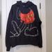 Disney Shirts | Disney Parks Mickey Mouse Black Hoodie With Ears Pullover L Walt Disney Theme | Color: Black/Red | Size: L