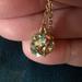 Kate Spade Jewelry | Kate Spade Gold Necklace With Green Cubic Zirconia Ball. | Color: Gold/Green | Size: 15 Inch