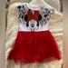 Disney Dresses | Disney Junior Minnie Mouse Dress Size 4t Nwot | Color: Red/White | Size: 4tg