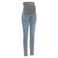 Umstandsjeans NEUN MONATE "Jeans für Schwangerschaft und Stillzeit" Gr. 46, N-Gr, blau (bleached) Damen Jeans Umstandsmode