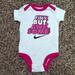 Nike One Pieces | Nike Baby Onesie Size 0-6 Months | Color: Gray/Pink | Size: 3-6mb